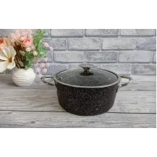 Кастрюля 4,2 л 24х12 см O.M.S 3116-24-4,2л-Black