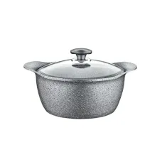 Кастрюля с гранитным покрытием 5,6 л O.M.S 3120.01.11-26-5,6л-Grey