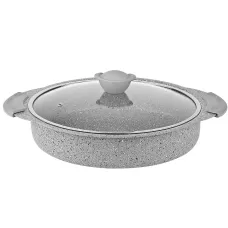 Сотейник алюминиевый 3,5 л O.M.S 3322-28-3,5л-Grey