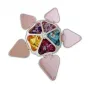 Тарелка-менажница для закусок RIAS Peach Heart Shape с подставкой для телефона 5 отсеков Pink (3_01556)