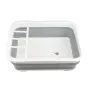 Сушарка для посуду RIAS розкладна силіконова White-Gray (3_01659)