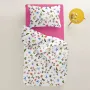 Підліткова постіль з простирадлом на гумці COSAS Happy Birds 160х220 см Різнокольоровий