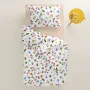 Підліткова постіль з простирадлом на гумці COSAS Happy Birds CS1 160х220 см Різнокольоровий