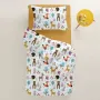 Подростковая постель с простыней на резинке Colorful Animals CS6 COSAS Бежевый 160х220 см