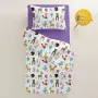 Подростковая постель с простыней на резинке Colorful Animals CS8 COSAS Бежевый 160х220 см