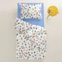 Підліткова постіль з простирадлом на гумці COSAS Happy Birds CS5 160х220 см Різнокольоровий