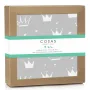 Непромокаючий наматрацник 70х120 см GREY CROWN COSAS сірий