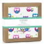 Непромокаючий наматрацник 70х120 см OWLS COSAS Фіолетовий