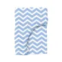 Простыня на резинке 80х160 см BLUE ZIGZAG COSAS голубой