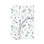 Простирадло на резинці 80х160 см BLUE WILDFLOWERS COSAS Білий