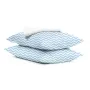 Набор наволочки и простыни 3 шт WHITE ZIGZAG BLUE COSAS