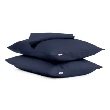 Набір наволочки і простирадло 3 шт DARK BLUE COSAS Синій