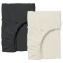 Набір простирадло на резинці 140х200 см BEIGE BLACK COSAS