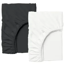 Набір простирадло на резинці 90х200 см WHITE BLACK COSAS