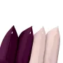 Набор наволочек COSAS DARK CHERRY & ROSE SET 50х70 см 4 шт Вишневый/Розовый