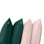 Набор наволочек COSAS DARK GREEN & ROSE SET 50х70 см 4 шт Зеленый/Розовый
