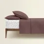 Полуторное постельное белье Mousse CS4 COSAS Шоколад 160х220 см