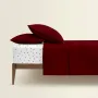Полуторна постільна білизна Ruby CS5 COSAS Бордовий 160х220 см