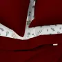 Полуторна постіль з простирадлом на гумці Ruby CS7 COSAS Бордовий 160х220 см