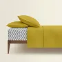 Полуторна постіль з простирадлом на резинці Marmalade CS5 COSAS Шафран 160х220 см