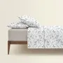 Євро постільна білизна STEPPE FLOWERS COSAS сірий 200х220 см