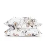 Євро постіль з простирадлом на гумці PASTEL FLOWERS CS1 COSAS Бежевий 200х220 см