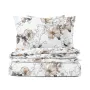 Євро постіль без простирадла Pastel Flowers COSAS Бежевий 200х220 см