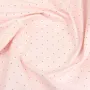 Двоспальна постіль з простирадлом на гумці MINI DOTS CS50 COSAS рожевий 180х220 см