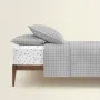 Полуторна постільна білизна GREY GEOMETRY CS8 COSAS сірий 160х220 см