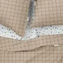 Полуторная постель с простыней на резинке Beige Geometry CS9 COSAS Бежевый 160х220 см