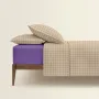 Двоспальна постіль з простирадлом на гумці BEIGE GEOMETRY CS11 COSAS Бежевий 180х220 см