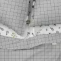 Двуспальная постель с простыней на резинке Grey Geometry CS15 COSAS серый 180х220 см