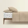 Евро постельное белье BEIGE GEOMETRY CS11 COSAS Бежевый 200х220 см