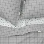 Евро постель с простыней на резинке GREY GEOMETRY CS7 COSAS серый 200х220 см