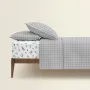 Сімейний комплект постільної білизни GREY GEOMETRY CS9 COSAS сірий 2х160х220 см