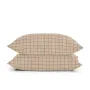 Сімейна постіль з простирадлом на гумці BEIGE GEOMETRY CS2 COSAS Бежевий 2х160х220 см