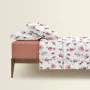 Сімейний комплект постільної білизни WATERCOLOR FLOWERS CS3 COSAS Фіолетовий 2х160х220 см