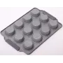 Форма для випічки кексів Marble 38х26 см 12 осередків Kamille DP37123
