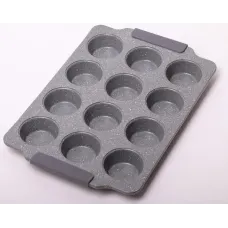 Форма для випічки кексів Marble 38х26 см 12 осередків Kamille DP37123