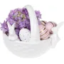Конфетница Корзина с кроликами фруктовница 22х19х17.2см белый DP66262 BonaDi