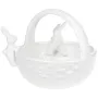 Конфетница Корзина с кроликами фруктовница 22х19х17.2см белый DP66262 BonaDi