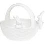 Конфетница Корзина с кроликами фруктовница 22х19х17.2см белый DP66262 BonaDi