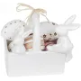 Конфетница Корзина с кроликами 15.8х10.8х12.5см белый DP66263 BonaDi