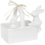 Конфетница Корзина с кроликами 15.8х10.8х12.5см белый DP66263 BonaDi