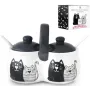 Банка для специй Мурчики двойная 2х300мл ceramic с ложечками S&T DP67161