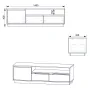 Тумба під ТВ Кельн Компаніт Дуб сонома (140х42х43 см)