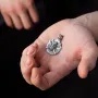 Серебряный кулон Викинг с топорами 266 Оникс