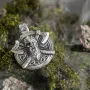 Серебряный кулон Викинг с топорами 266 Оникс