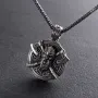 Серебряный кулон Викинг с топорами 266 Оникс