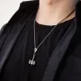 Серебряный кулон Молот Тора 218 Оникс